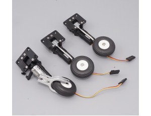 25g Mini Electric Servoless Retract Landing Gear Set With Nose Gear & Front Suspension Leg